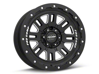 Pro Comp Wheels Cognito Satin Black Milled 6-Lug Wheel; 20x9; 0mm Offset (19-24 Sierra 1500)