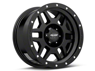 Pro Comp Wheels Phaser Satin Black 6-Lug Wheel; 17x9; -6mm Offset (07-13 Sierra 1500)