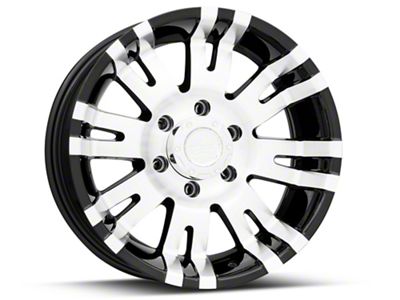 Pro Comp Wheels 01 Series Gloss Black Machined 6-Lug Wheel; 17x8; 0mm Offset (19-24 Sierra 1500)