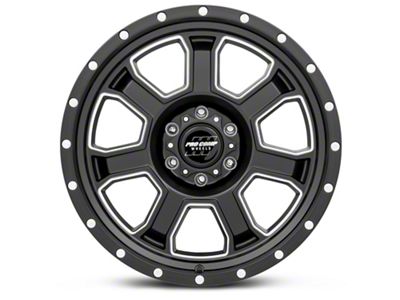 Pro Comp Wheels Sledge Satin Black Milled 6-Lug Wheel; 20x9; 0mm Offset (07-13 Sierra 1500)