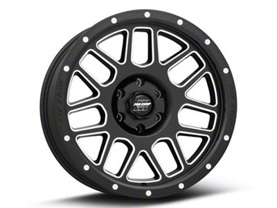 Pro Comp Wheels Vertigo Satin Black Milled 6-Lug Wheel; 18x9; 0mm Offset (19-24 Sierra 1500)