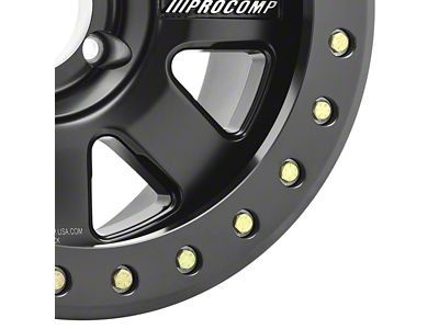 Pro Comp Wheels Trilogy Race Satin Black 6-Lug Wheel; 17x9; -6mm Offset (19-24 Sierra 1500)