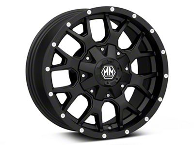 Mayhem Wheels Warrior Matte Black 6-Lug Wheel; 18x9; -12mm Offset (14-18 Sierra 1500)