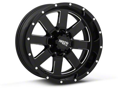 Moto Metal MO962 Gloss Black Milled 6-Lug Wheel; 17x10; -24mm Offset (07-13 Sierra 1500)