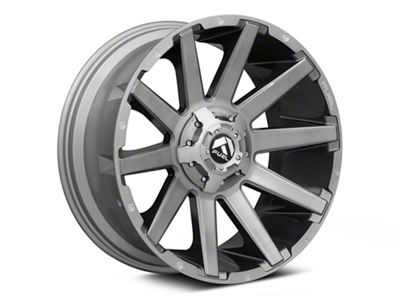 Fuel Wheels Contra Platinum Brushed Gunmetal 6-Lug Wheel; 20x9; 2mm Offset (07-13 Sierra 1500)