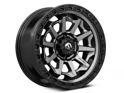 Fuel Wheels Covert Matte Gunmetal with Black Bead Ring 6-Lug Wheel; 17x8.5; 0mm Offset (19-24 Sierra 1500)