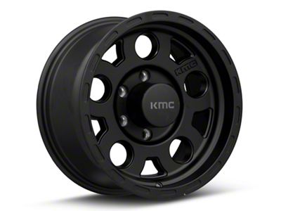 KMC Enduro Matte Black 6-Lug Wheel; 17x9; -6mm Offset (14-18 Sierra 1500)