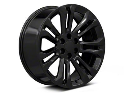 Performance Replicas PR205 Gloss Black 6-Lug Wheel; 22x9; 24mm Offset (19-24 Sierra 1500)