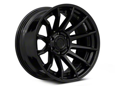 Fuel Wheels Fusion Forged Burn Matte Black with Gloss Black Lip 6-Lug Wheel; 22x10; -18mm Offset (19-24 Sierra 1500)