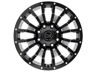 Black Rhino Pinatubo Gloss Black Milled 8-Lug Wheel; 20x12; -44mm Offset (23-24 F-350 Super Duty SRW)