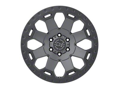 Black Rhino Warlord Matte Gunmetal 8-Lug Wheel; 17x9; -12mm Offset (11-16 F-350 Super Duty SRW)