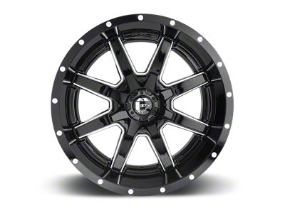 Fuel Wheels Maverick Gloss Black Milled 8-Lug Wheel; 20x9; 1mm Offset (17-22 F-250 Super Duty)