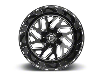 Fuel Wheels Triton Gloss Black Milled 8-Lug Wheel; 20x9; 1mm Offset (11-16 F-250 Super Duty)