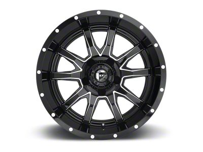 Fuel Wheels Vandal Gloss Black Milled 8-Lug Wheel; 20x9; 20mm Offset (17-22 F-350 Super Duty SRW)