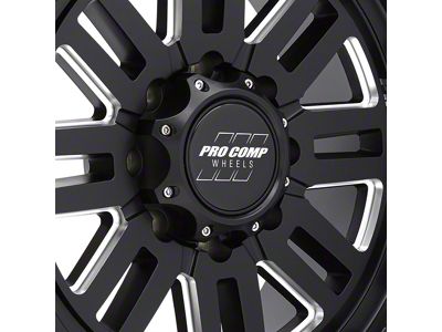 Pro Comp Wheels Cognito Satin Black Milled 8-Lug Wheel; 20x9; 0mm Offset (23-24 F-250 Super Duty)