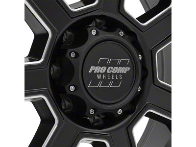 Pro Comp Wheels Sledge Satin Black Milled 8-Lug Wheel; 20x9; 0mm Offset (17-22 F-250 Super Duty)