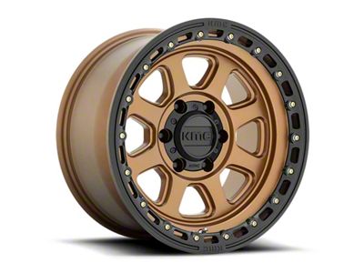 KMC Chase Matte Bronze with Black Lip 8-Lug Wheel; 20x9; 0mm Offset (11-16 F-250 Super Duty)