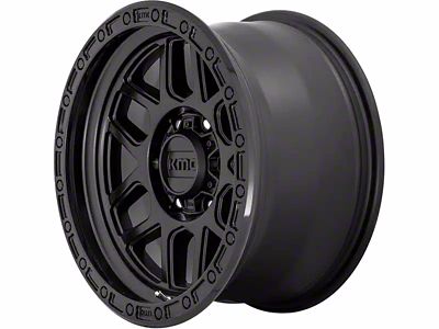 KMC Mesa Satin Black with Gloss Black Lip 8-Lug Wheel; 20x9; 18mm Offset (23-24 F-250 Super Duty)