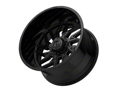 TIS 544GB Gloss Black Milled 8-Lug Wheel; 20x10; -25mm Offset (11-16 F-350 Super Duty SRW)