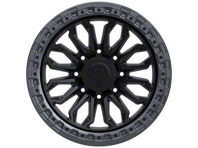 TIS 556BA Satin Black with Anthracite Bead Ring 8-Lug Wheel; 20x10; -19mm Offset (17-22 F-350 Super Duty SRW)