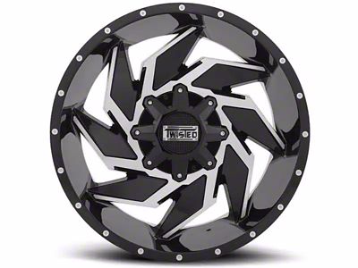 Twisted Off-Road T-24 Raptor Gloss Black Machined 8-Lug Wheel; 20x10; -24mm Offset (17-22 F-350 Super Duty SRW)