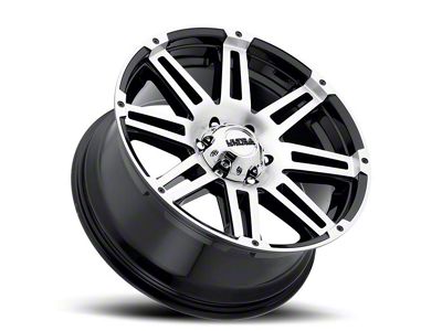 Ultra Wheels Machine Gloss Black with Diamond Cut Face 8-Lug Wheel; 17x8.5; 12mm Offset (17-22 F-250 Super Duty)