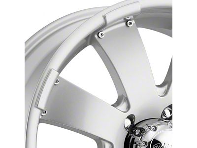 Ultra Wheels Mako Bright Silver with Ultra Armor All-Season Coating 8-Lug Wheel; 17x8; 25mm Offset (23-24 F-250 Super Duty)