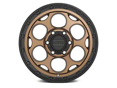 KMC Dirty Harry Matte Bronze with Black Lip 8-Lug Wheel; 17x8.5; 0mm Offset (23-24 F-350 Super Duty SRW)