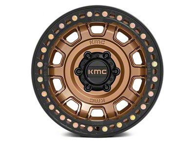 KMC Tank Beadlock Matte Bronze 8-Lug Wheel; 17x9; -38mm Offset (11-16 F-250 Super Duty)