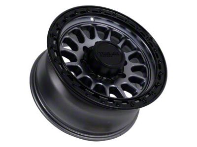 Tremor Wheels 104 Aftershock Graphite Grey with Black Lip 8-Lug Wheel; 17x8.5; 0mm Offset (17-22 F-250 Super Duty)
