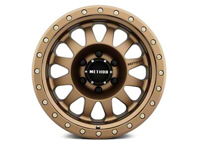 Method Race Wheels MR304 Double Standard Bronze 8-Lug Wheel; 17x8.5; 0mm Offset (17-22 F-350 Super Duty SRW)
