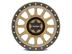 Method Race Wheels MR305 NV Bronze with Matte Black Lip 8-Lug Wheel; 17x8.5; 0mm Offset (17-22 F-250 Super Duty)