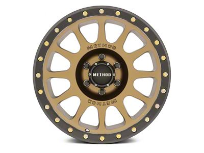 Method Race Wheels MR305 NV Bronze with Matte Black Lip 8-Lug Wheel; 17x8.5; 0mm Offset (17-22 F-350 Super Duty SRW)