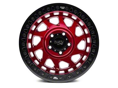 Dirty Life Enigma Race Crimson Candy Red 8-Lug Wheel; 17x9; -12mm Offset (17-22 F-350 Super Duty SRW)