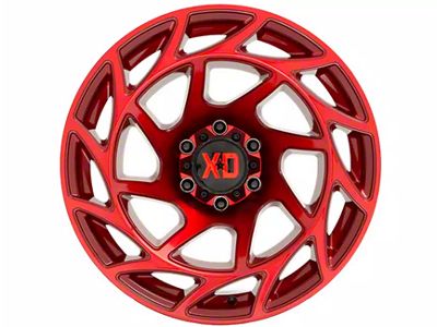 XD Onslaught Candy Red 8-Lug Wheel; 20x9; 0mm Offset (11-16 F-250 Super Duty)