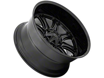Fuel Wheels Darkstar Matte Black with Gloss Black Lip 8-Lug Wheel; 20x9; 1mm Offset (17-22 F-350 Super Duty SRW)