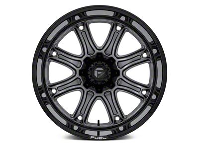 Fuel Wheels Darkstar Matte Gunmetal with Black Lip 8-Lug Wheel; 20x9; 1mm Offset (11-16 F-250 Super Duty)
