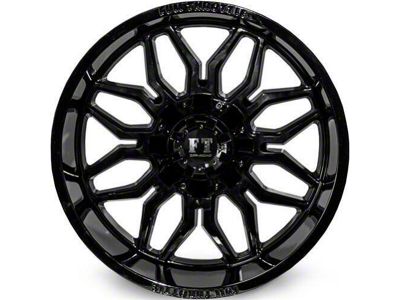 Full Throttle Off Road FT9 Gloss Black 8-Lug Wheel; 20x10; -24mm Offset (17-22 F-350 Super Duty SRW)