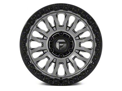 Fuel Wheels Rincon Matte Gunmetal with Black Lip 8-Lug Wheel; 20x9; 1mm Offset (23-24 F-350 Super Duty SRW)