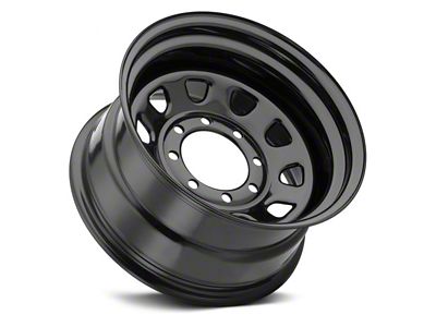 Vision Wheel D Window Steel Gloss Black 8-Lug Wheel; 17x9; -12mm Offset (17-22 F-350 Super Duty SRW)