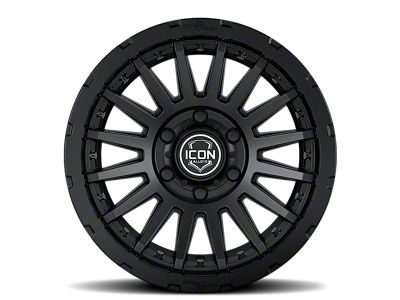 ICON Alloys Recon Pro Satin Black 8-Lug Wheel; 17x8.5; 6mm Offset (23-24 F-350 Super Duty SRW)