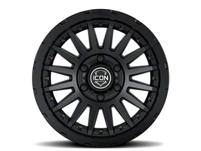 ICON Alloys Recon Pro Satin Black 8-Lug Wheel; 17x8.5; 6mm Offset (17-22 F-350 Super Duty SRW)