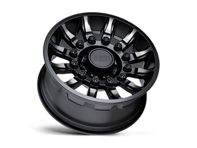 Black Rhino Mission Matte Black with Machined Tinted Spokes 8-Lug Wheel; 20x9; -18mm Offset (23-24 F-350 Super Duty SRW)