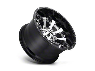 Fuel Wheels Assault Chrome with Gloss Black Lip 8-Lug Wheel; 22x10; -13mm Offset (17-22 F-350 Super Duty SRW)