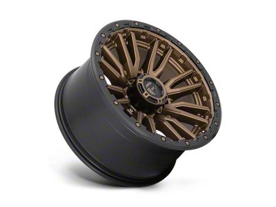 Fuel Wheels Rebel Matte Bronze with Black Bead Ring 8-Lug Wheel; 20x10; -18mm Offset (17-22 F-250 Super Duty)