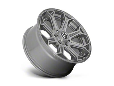 Fuel Wheels Siege Brushed Gunmetal with Tinted Clear 8-Lug Wheel; 20x9; 20mm Offset (23-24 F-250 Super Duty)