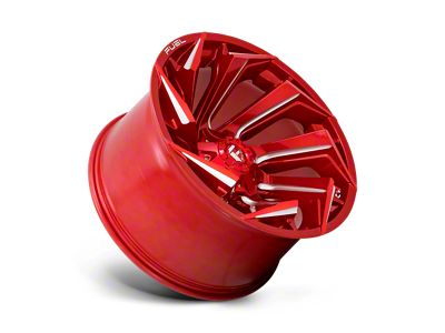 Fuel Wheels Reaction Candy Red Milled 8-Lug Wheel; 22x12; -44mm Offset (23-24 F-250 Super Duty)