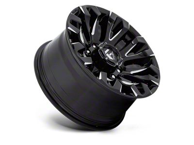 Fuel Wheels Quake Gloss Black Milled 8-Lug Wheel; 18x9; 1mm Offset (17-22 F-350 Super Duty SRW)