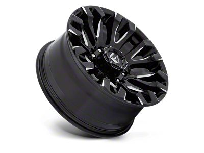 Fuel Wheels Quake Gloss Black Milled 8-Lug Wheel; 20x9; 1mm Offset (17-22 F-350 Super Duty SRW)