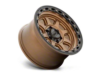 KMC Chase Matte Bronze with Black Lip 8-Lug Wheel; 18x9; 0mm Offset (23-24 F-350 Super Duty SRW)